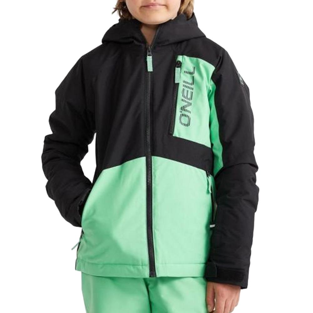Grün/schwarze Skijacke für Jungen von O'Neill Jacksaw günstig