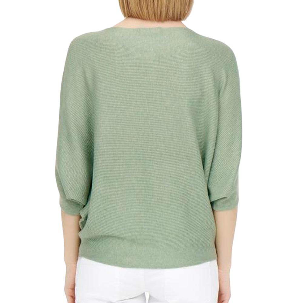 JDY New Behave Women's Light Green 3/4 Sleeve Sweater Photo of the Espace des Marques %store% store - view of %key%