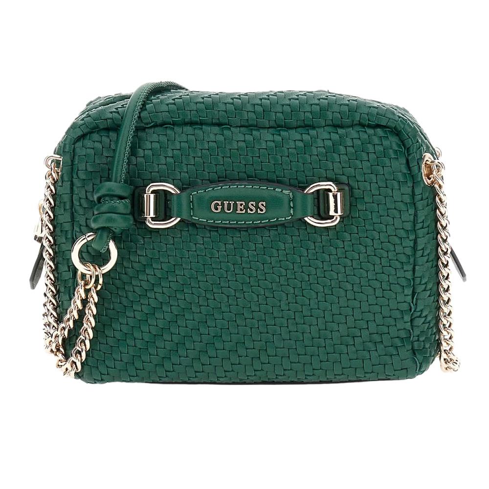 Guess Francy Camera Women's Green Shoulder Bag affordable