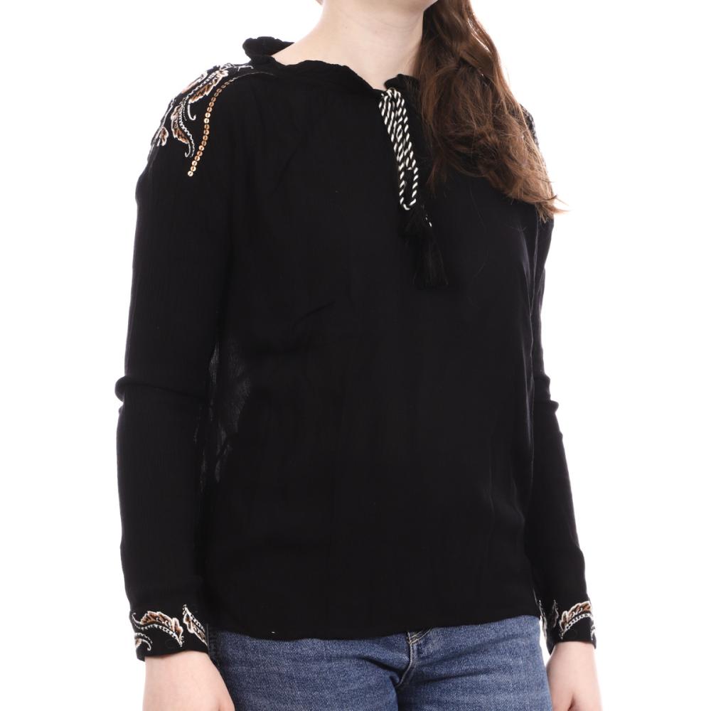 Blusa negra de mujer Les Tropéziennes Dormelle barato