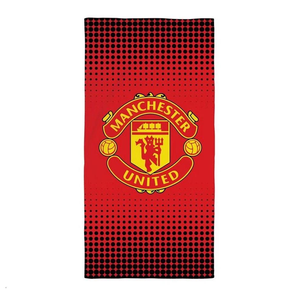 Toalla de playa roja del Manchester United 75 x 150 cm barato