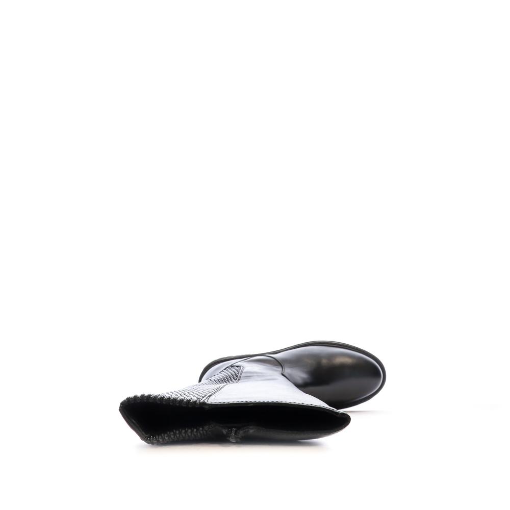 Schwarze Stiefel Frau Geox Iridea Ansicht 4
