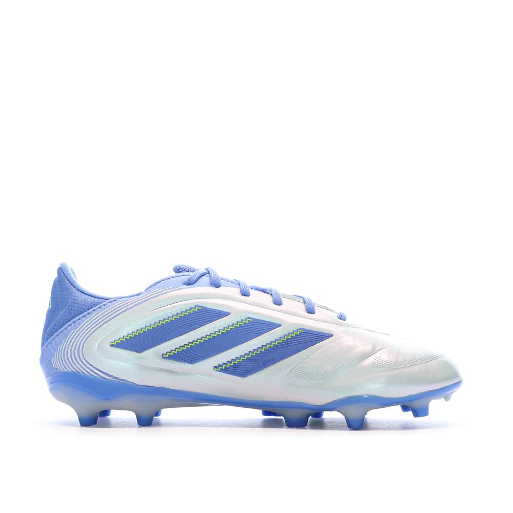 Chaussures de Foot Bleu/Gris Junior Adidas Copa Pure III Elite FG/MG vue 2