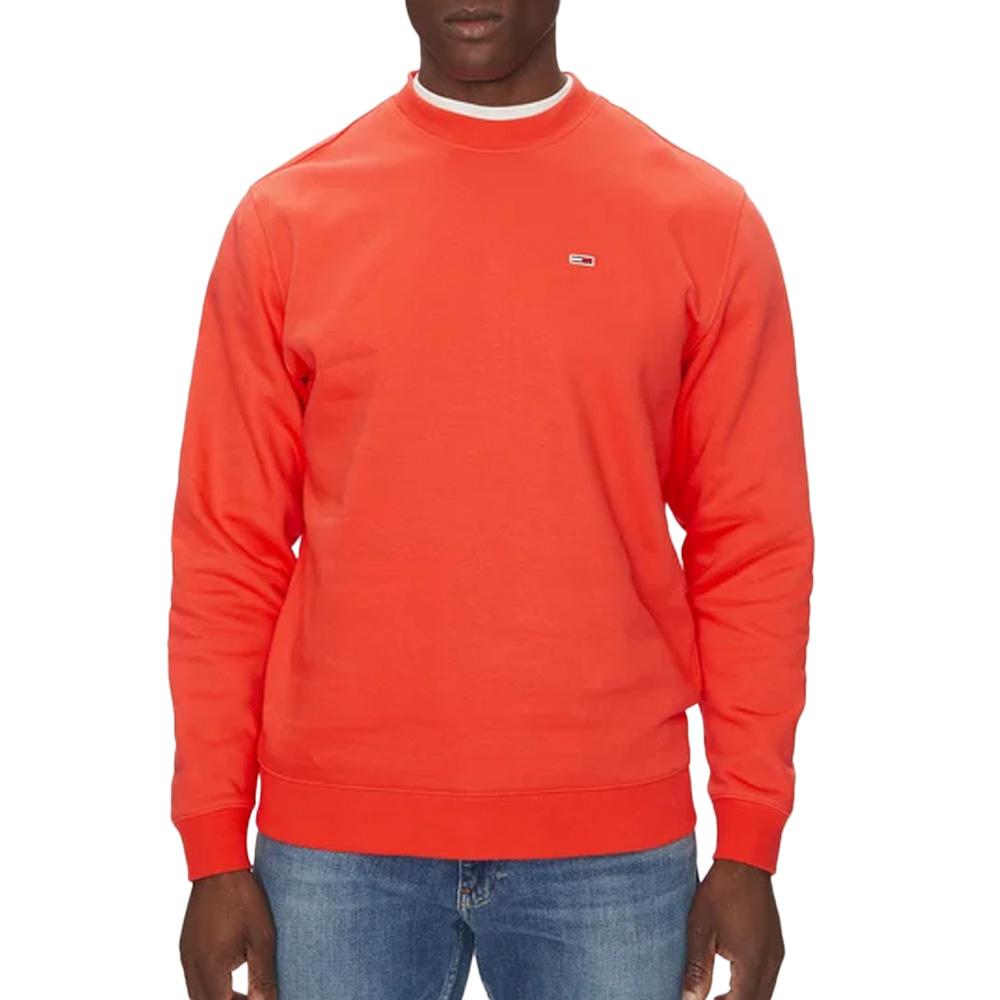 Sweatshirt Orange Herren Tommy Hilfiger Reg Flag Crew günstig