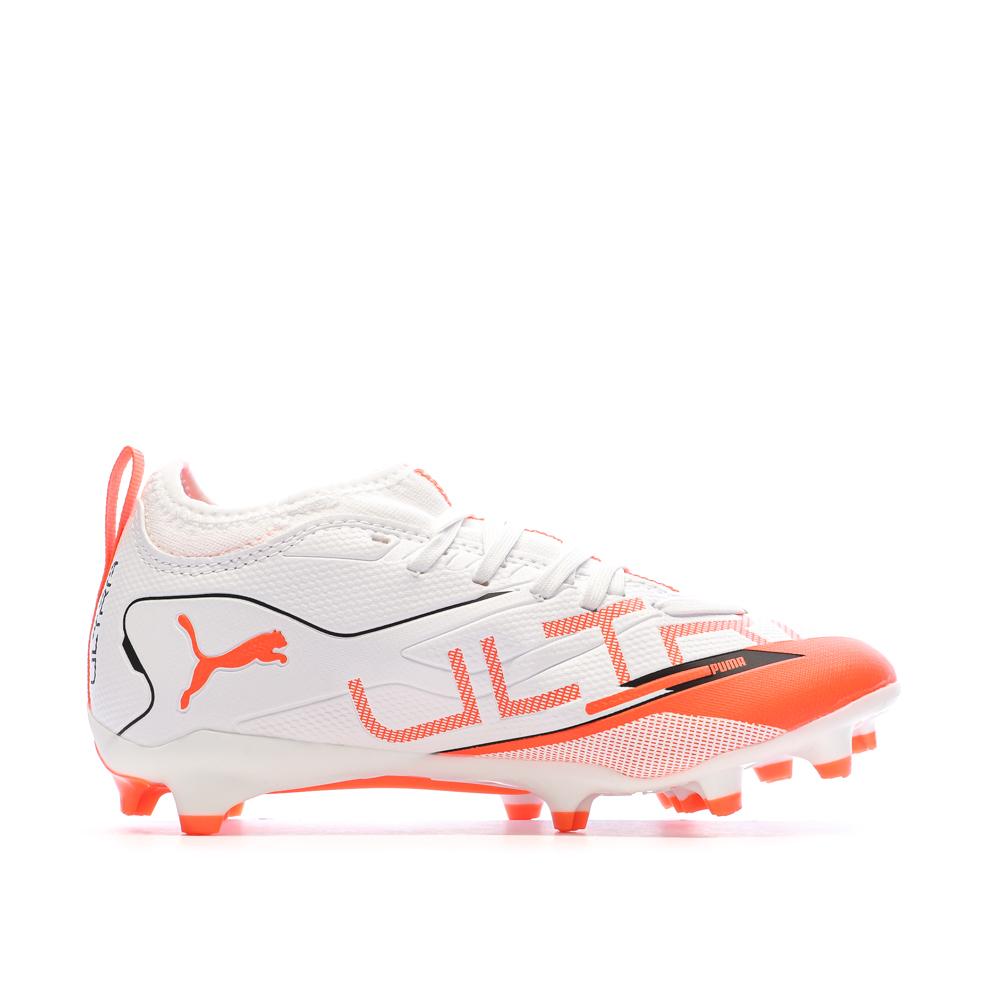 Chaussures de football Blanc/Rouge Garçon Puma Ultra 50 vue 2