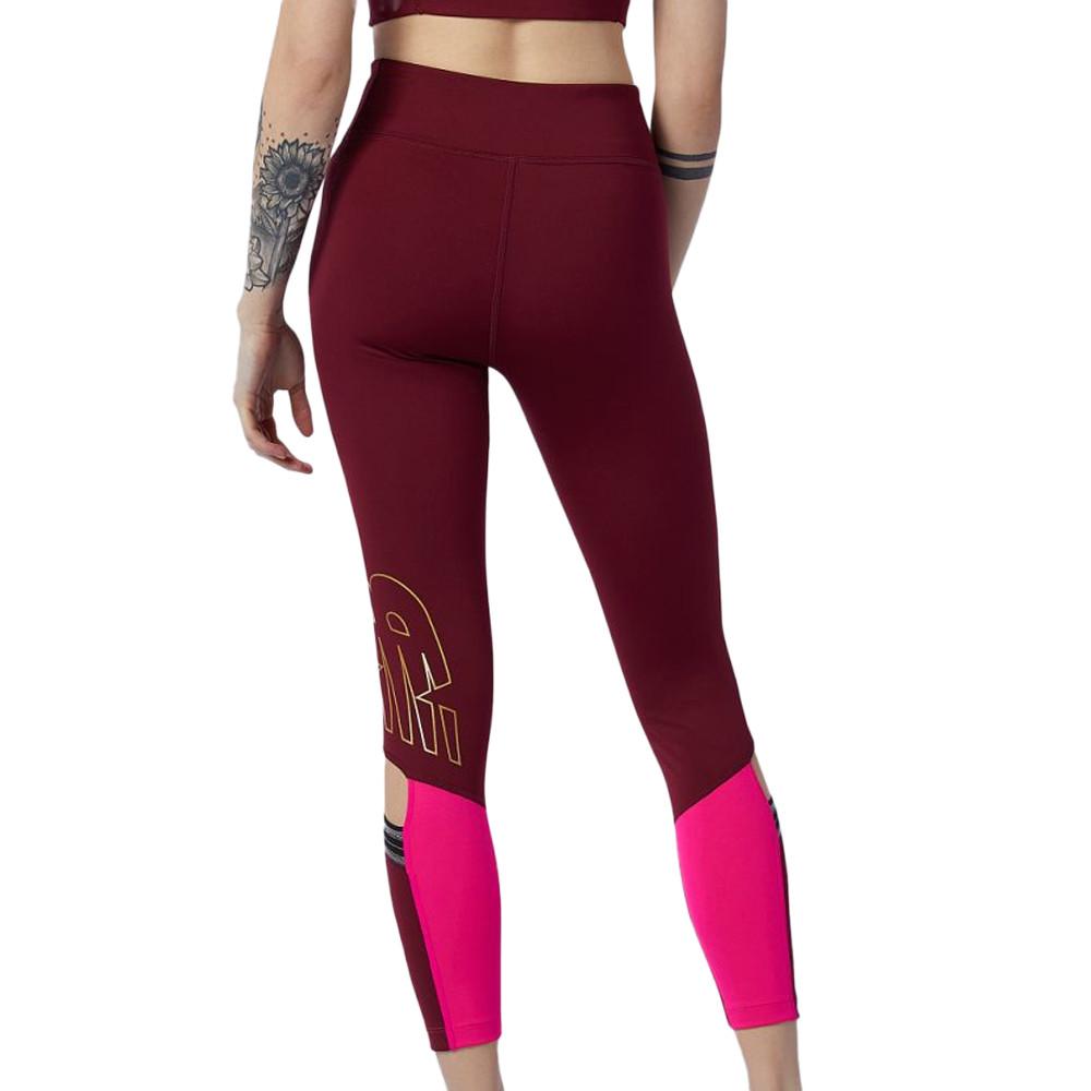 Legging Bordeaux Femme New Balance Achvr 7/8 Tight vue 2