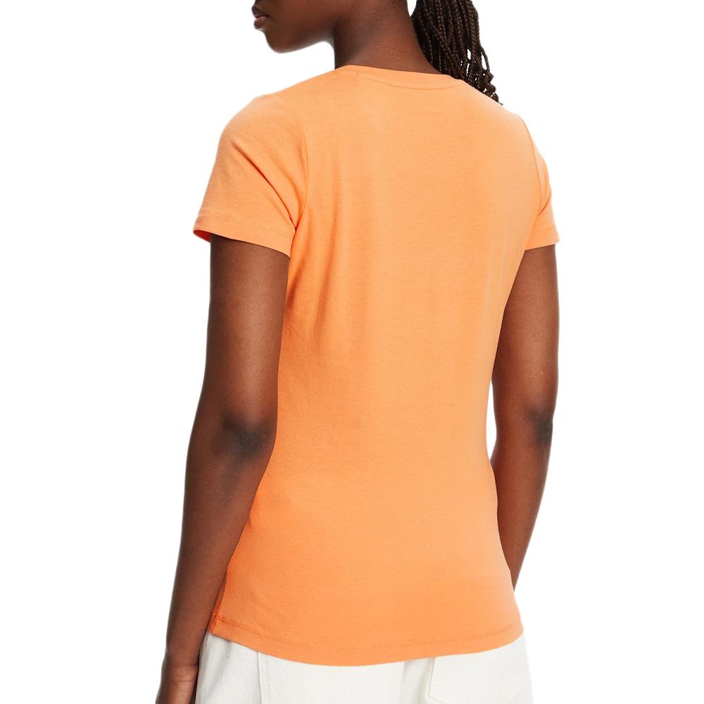 Orangefarbenes T-Shirt für Frauen Pepe jeansNew Virginia Ansicht 2