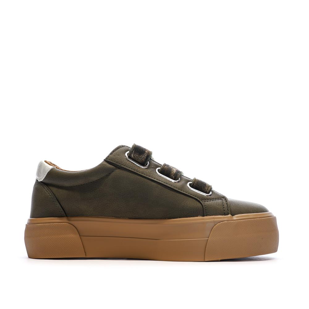 Zapatillas de plataforma caqui para mujer Kaporal Clovia ver 2