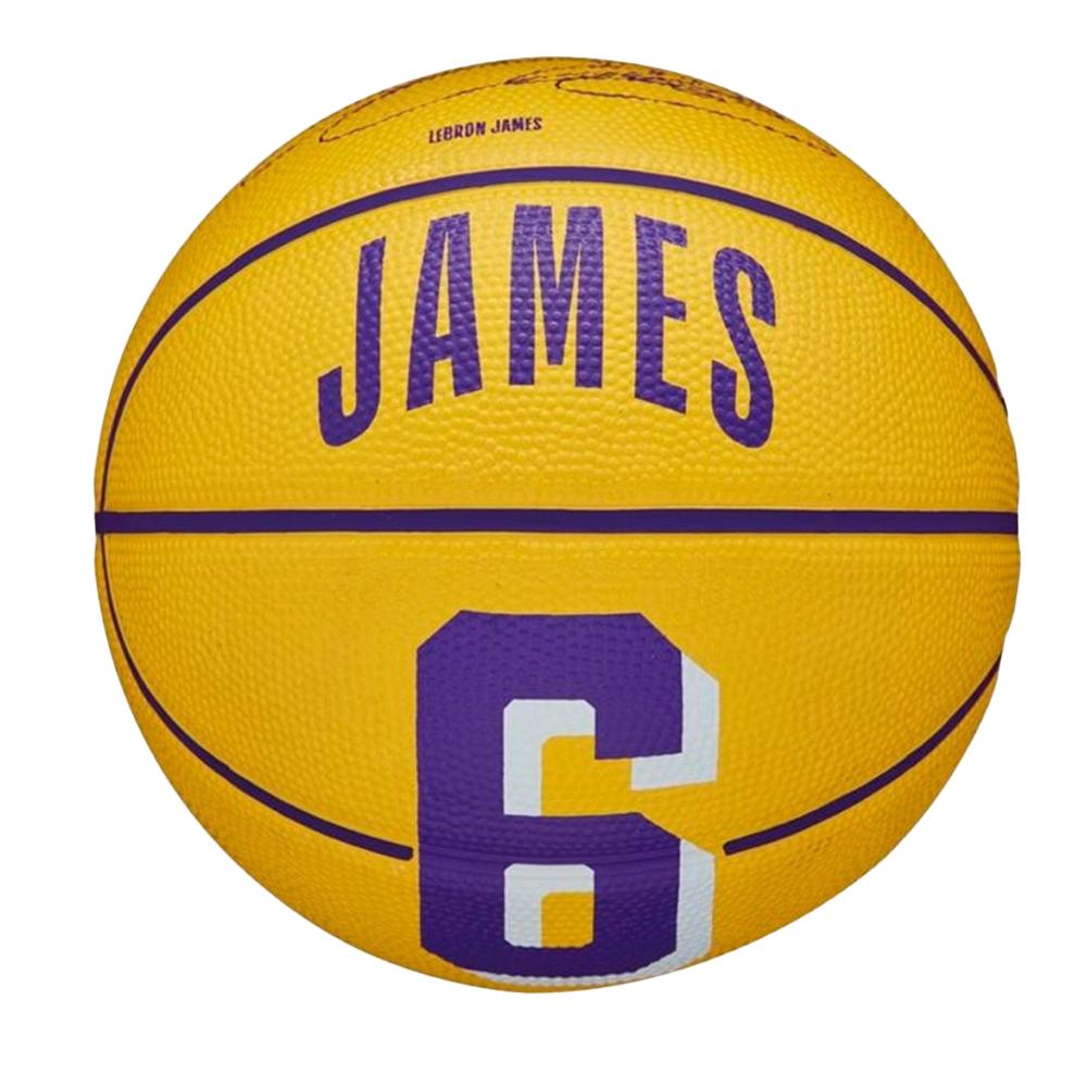 Ballon de Basketball Jaune Wilson Lebron James pas cher