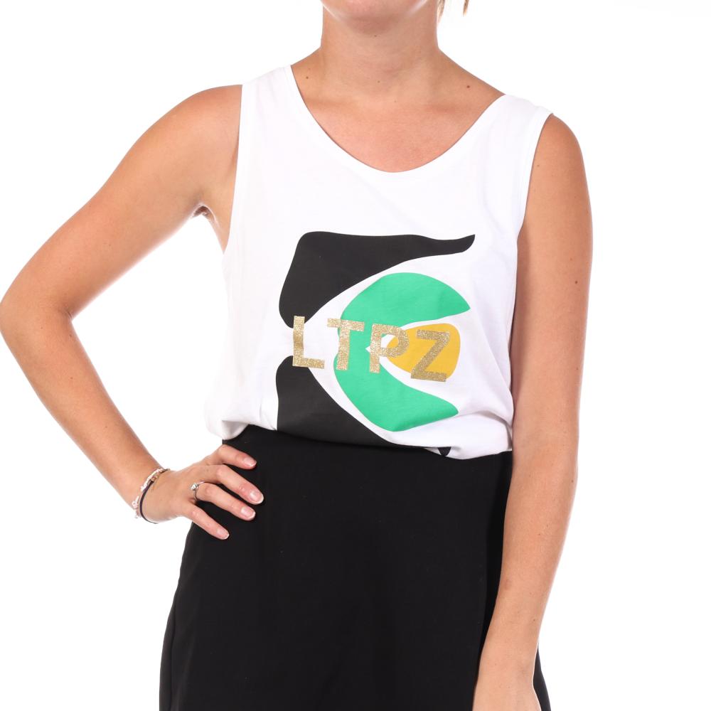 Weißes Tanktop für Damen von Les Tropéziennes, Band günstig