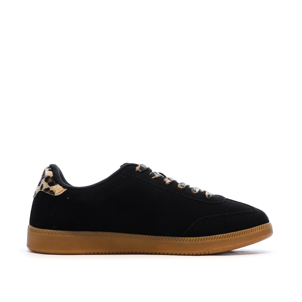 Zapatillas negras/leopardo para mujer Only Star ver 2