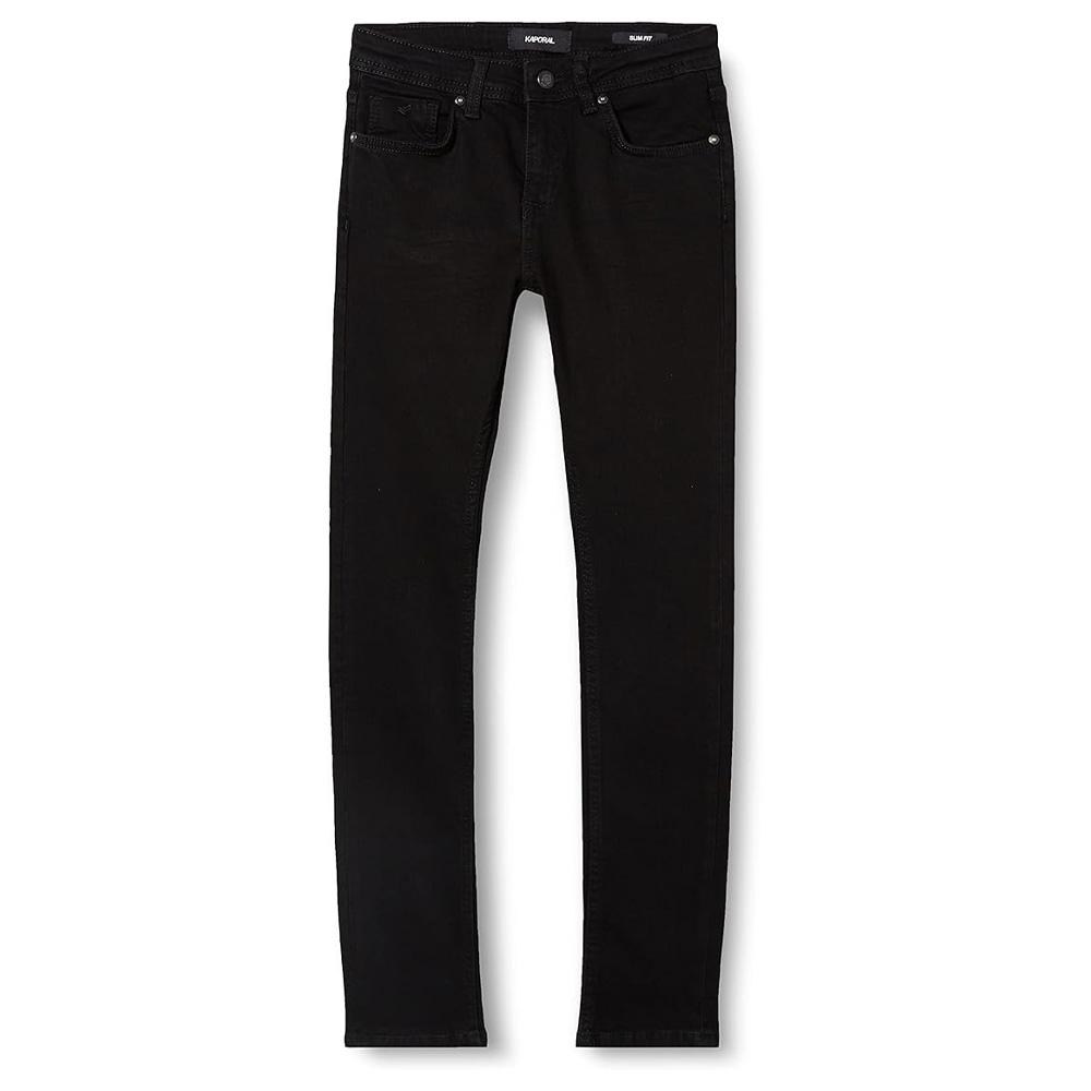Jean Slim Noir Garçon Kaporal CEGOH pas cher