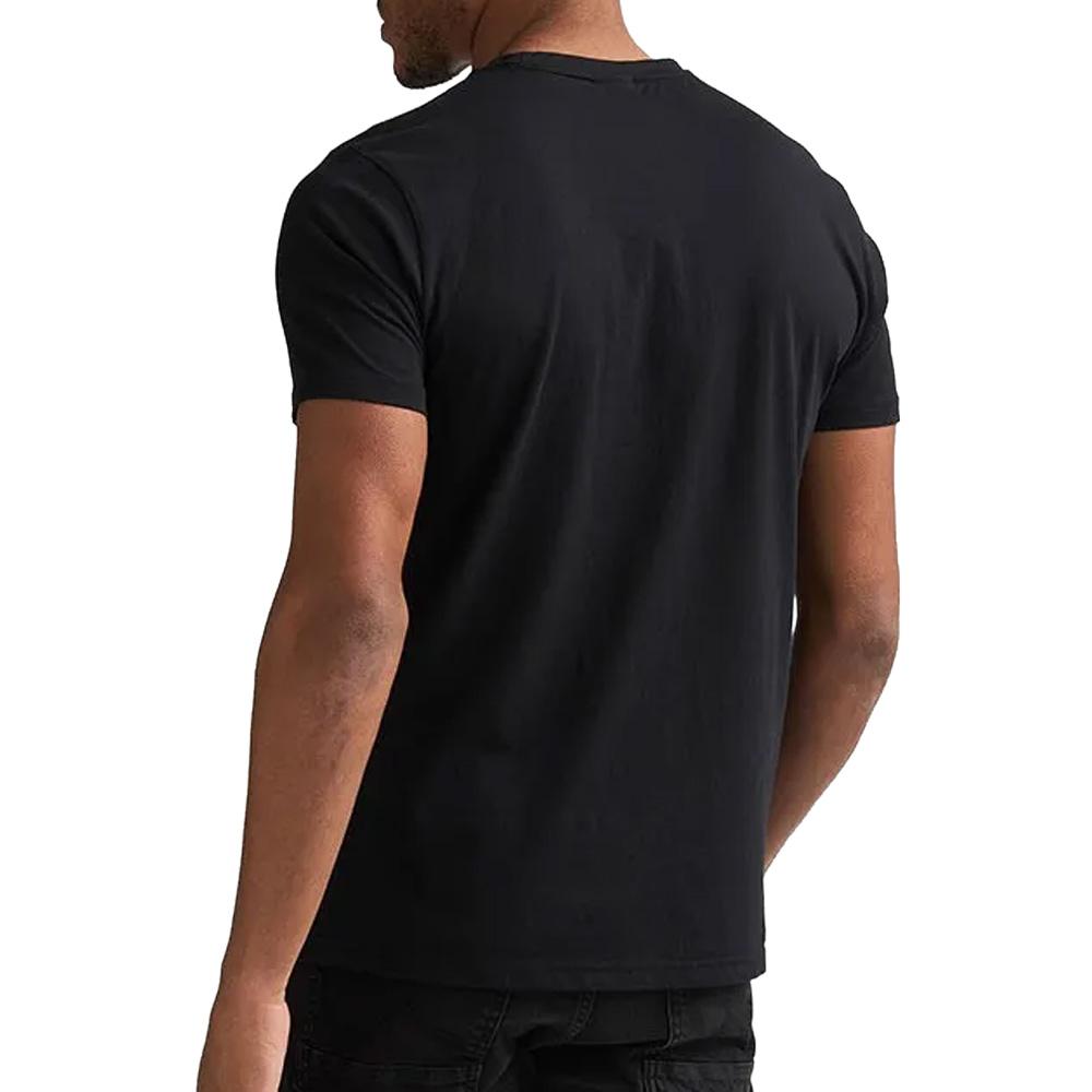 T-Shirt Noir Homme Petrol Industries Classic Print 1 vue 2