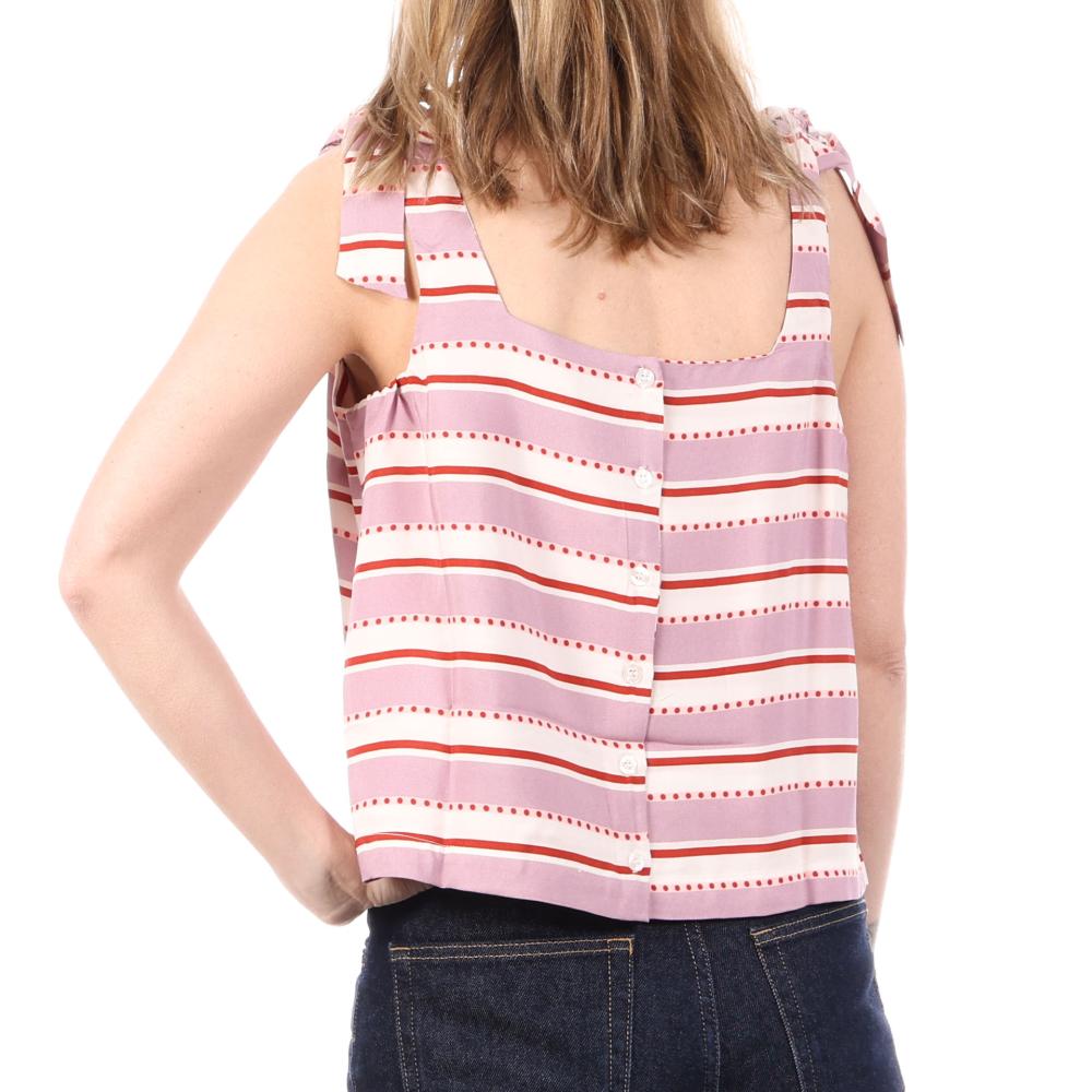 Top Violet Femme An'ge Julia vue 2
