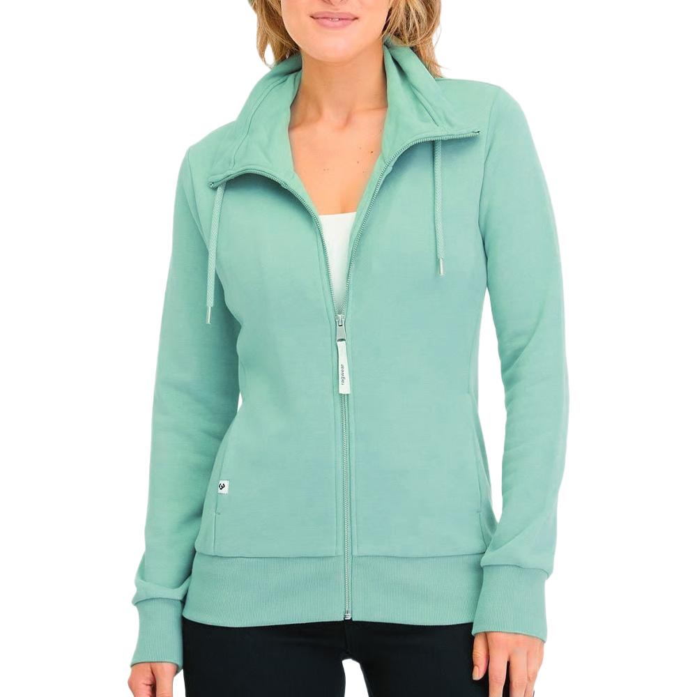 Grünes Damen-Sweatshirt mit Reißverschluss von Ragwear RONETTE günstig