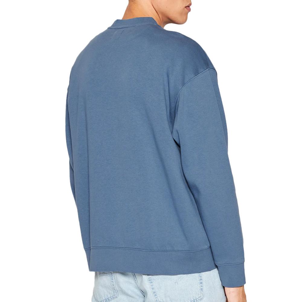 Sudadera Levi's Relaxed Graphic Crew Azul Marino, Hombre ver 2