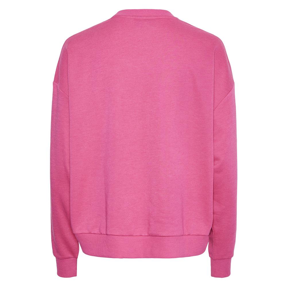 Pieces Polise Sudadera Rosa Mujer ver 2