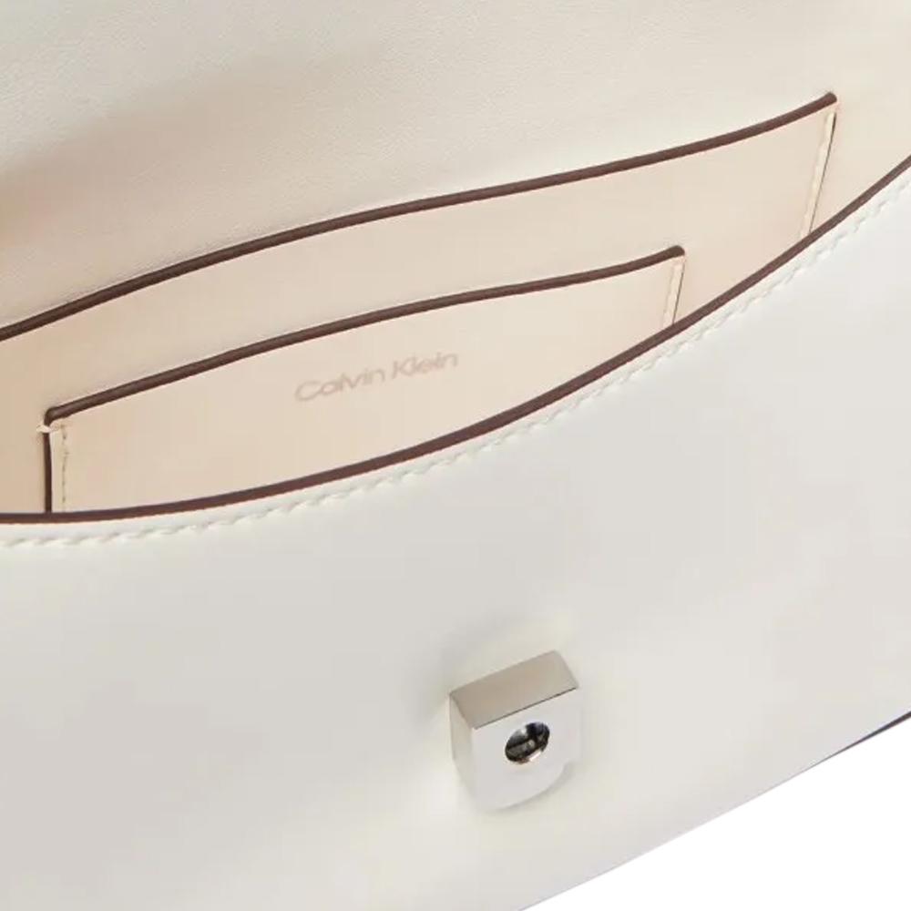 Bolso bandolera blanco para mujer Calvin Klein Jeans Flap Camera ver 3