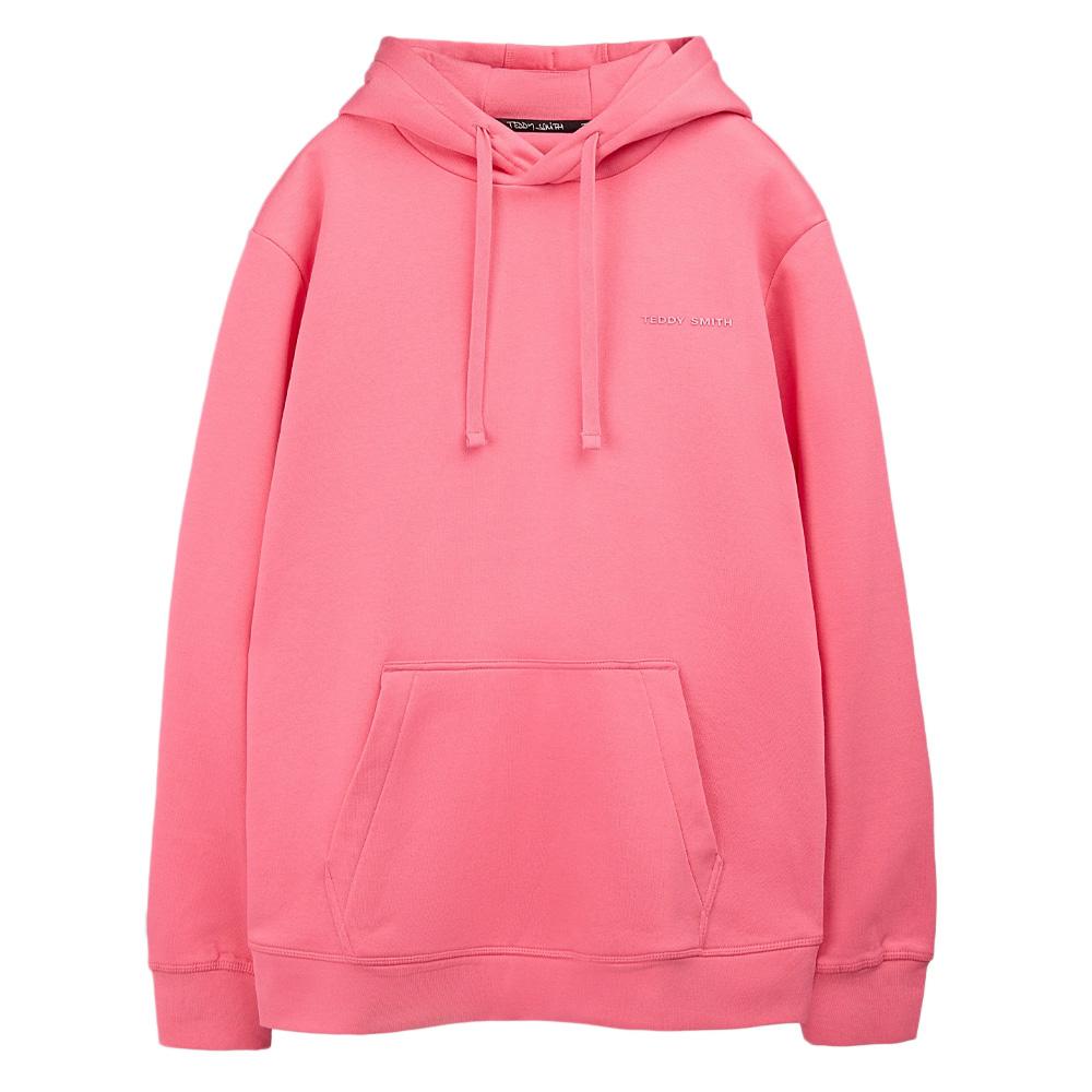Herren Teddy Smith Nark Kapuzenpullover Dunkelrosa günstig