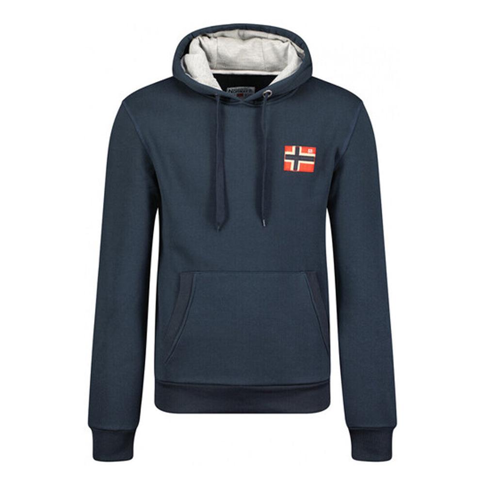 Geographical Norway Men's Navy Fondant Hoodie affordable