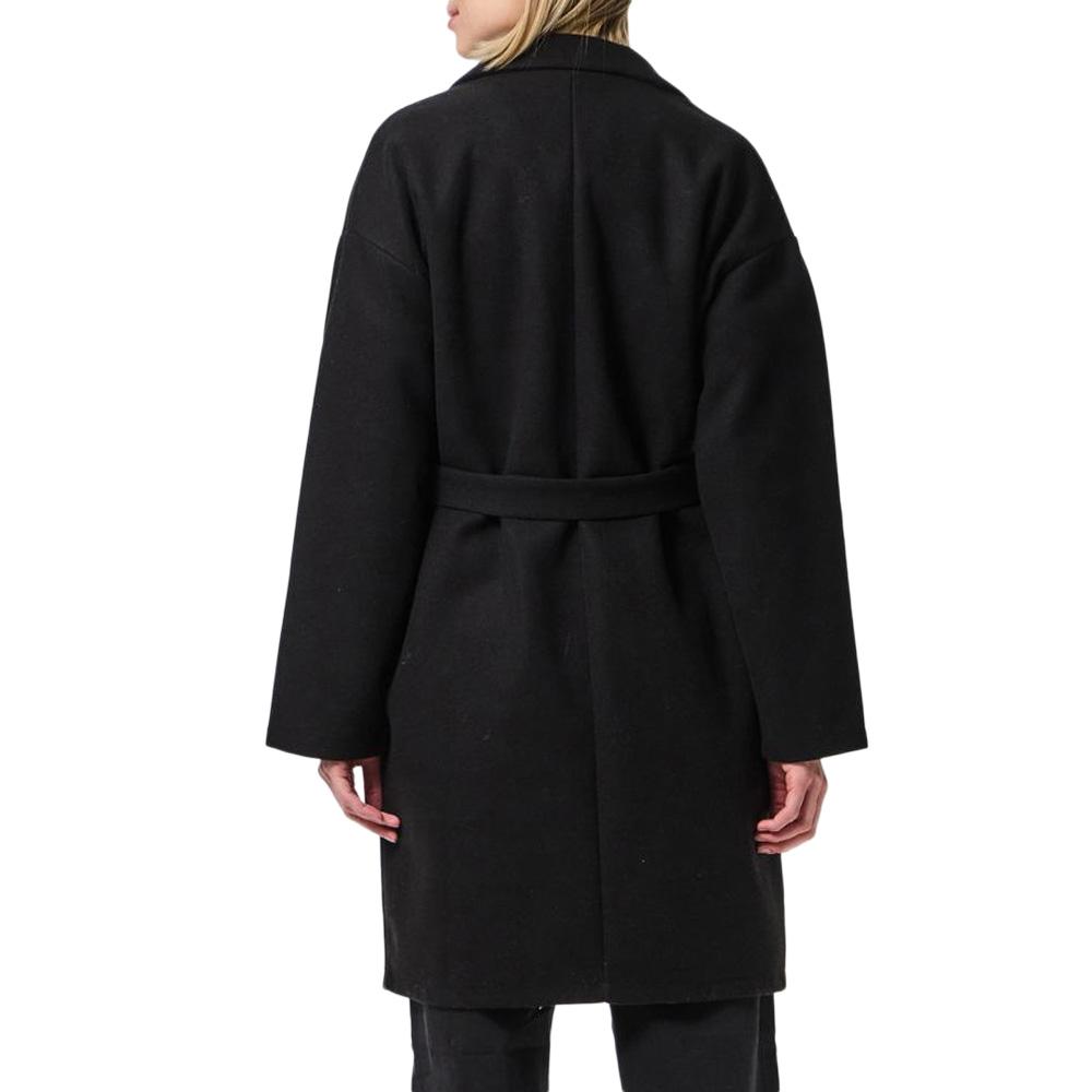 Schwarzer Mantel Frau Pieces Jolene Ansicht 2