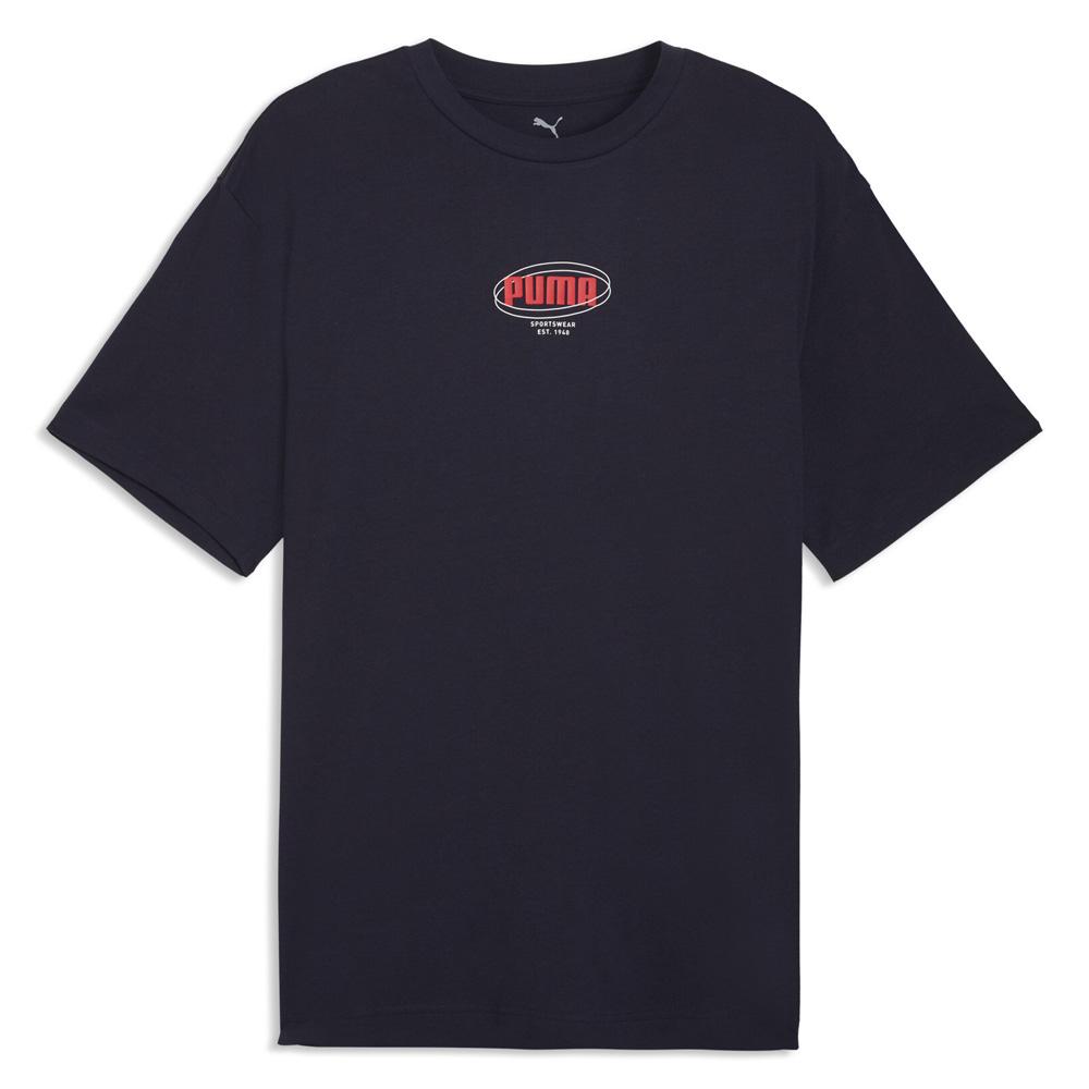 Puma Men’s Navy/Red Relaxed T-shirt Photo of the Espace des Marques %store% store - view of %key%