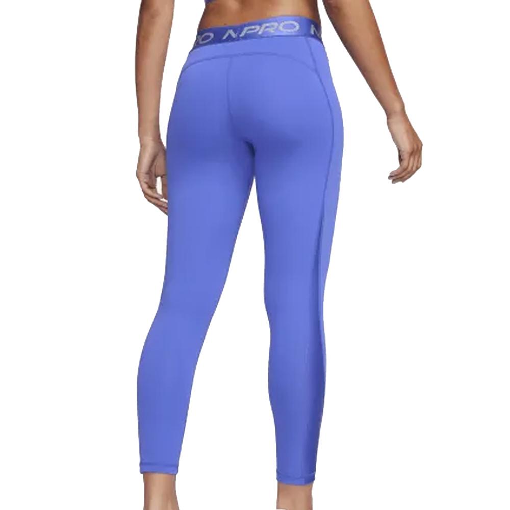 Womens Nike Tght Shine Blaue Leggings Ansicht 2