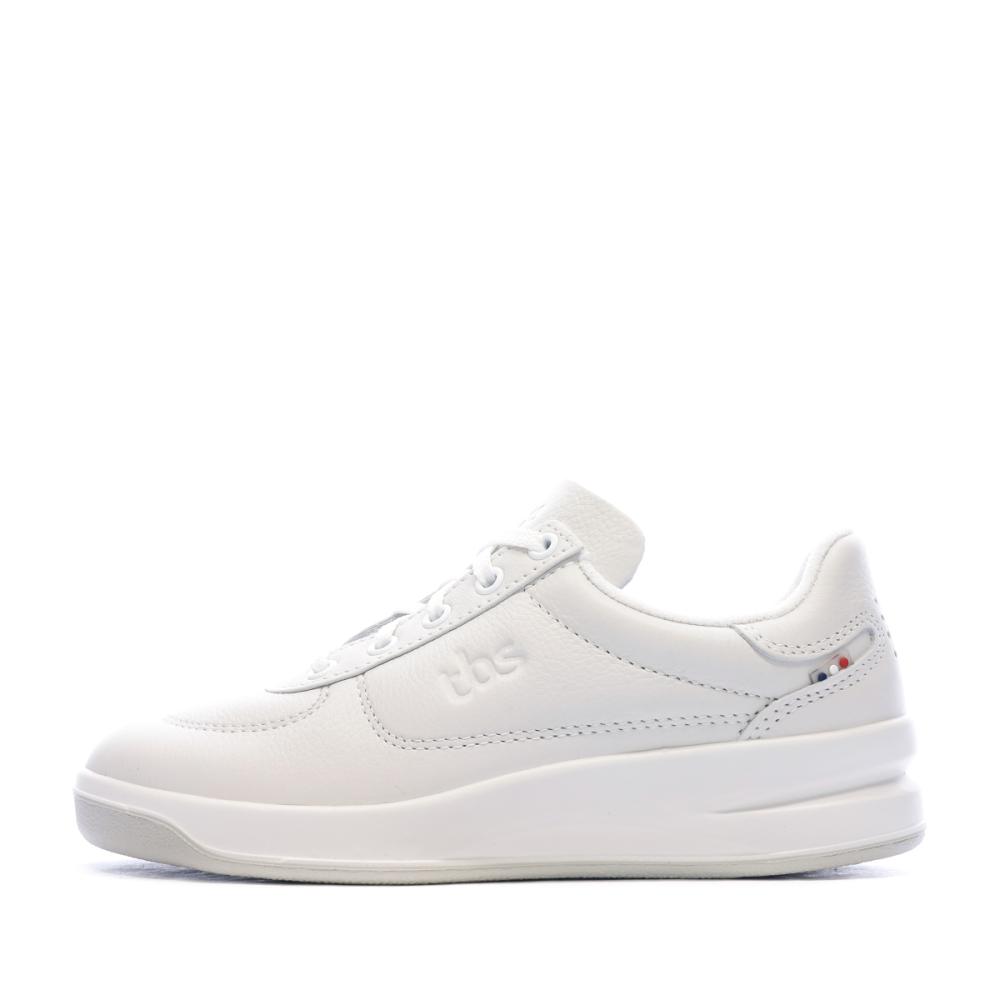 Zapatos de mujer de cuero blanco TBS Brandy barato