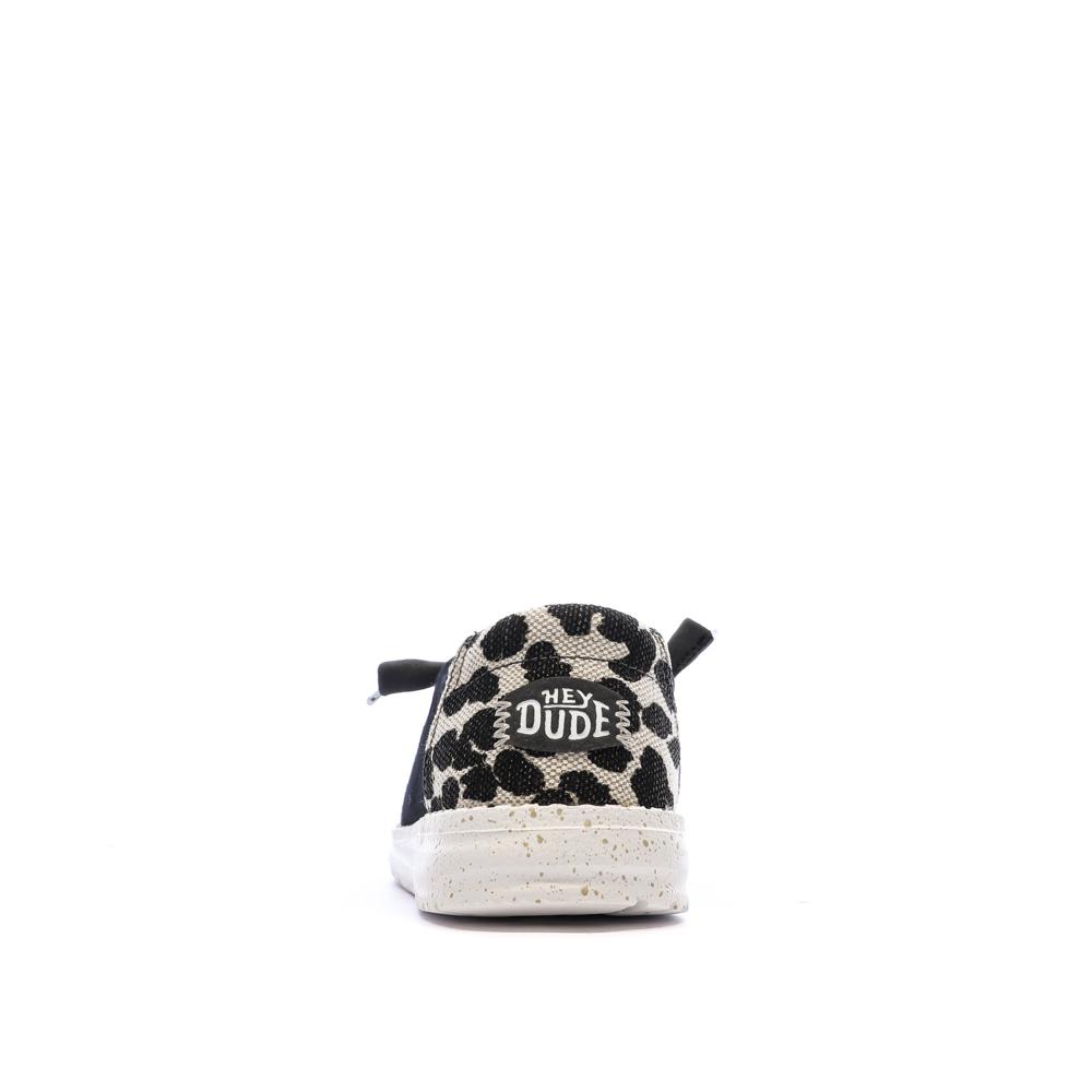Schuhe Schwarz Damen Hey Dude Blackleopard Ansicht 3