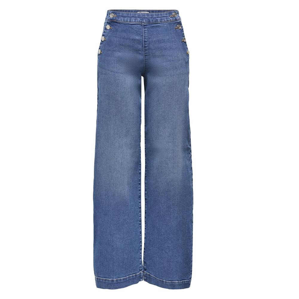 Jean Loose Bleu Moyen Femme Bleu Only Mollie vue 2