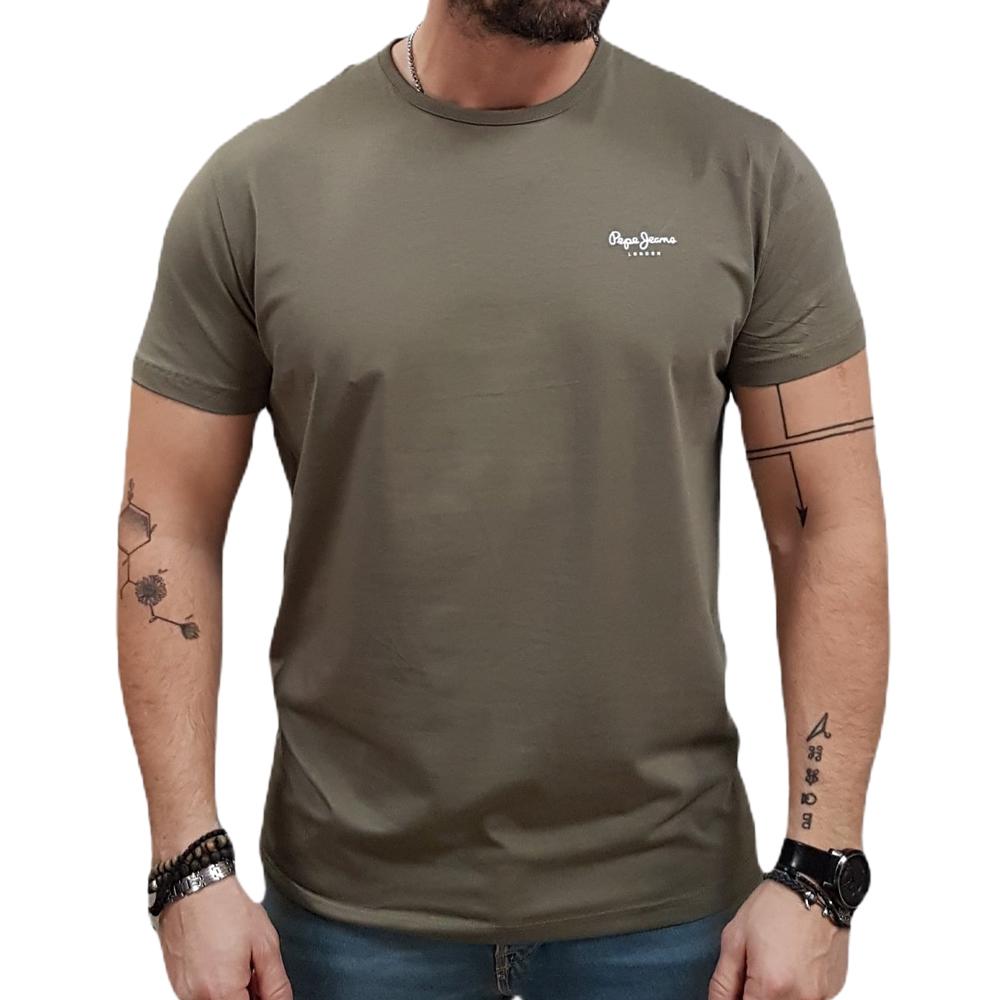 T-Shirt Khaki Mann Pepe Jeans Original Basic günstig