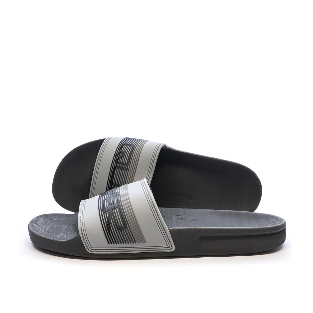 Chanclas de pala grises para hombre Quiksilver Wordmrksld barato