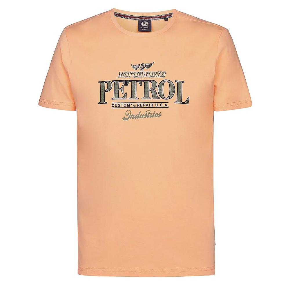 T-Shirt Orange Homme Petrol Industries Classic pas cher