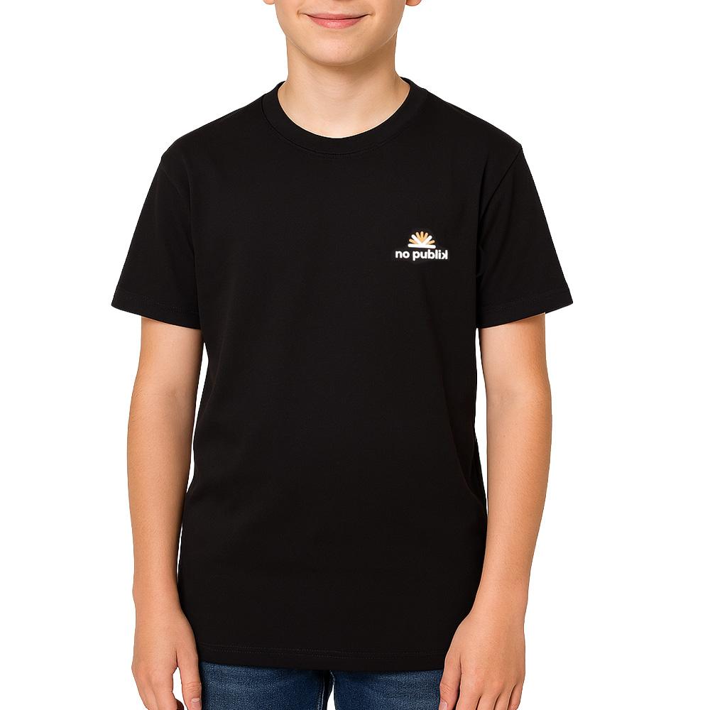 Camiseta negra de niño No Publik Little barato