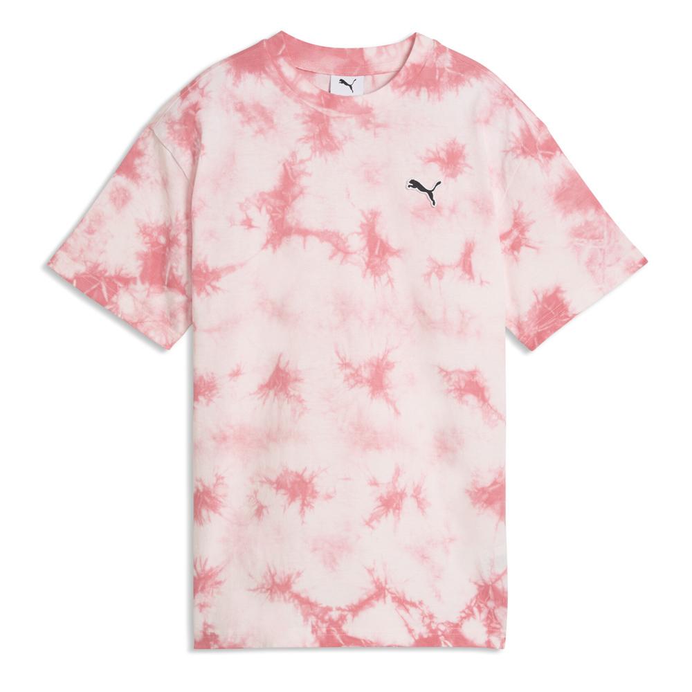 Puma Ess Elevated Relaxed Boys’ Pink/White T-Shirt affordable