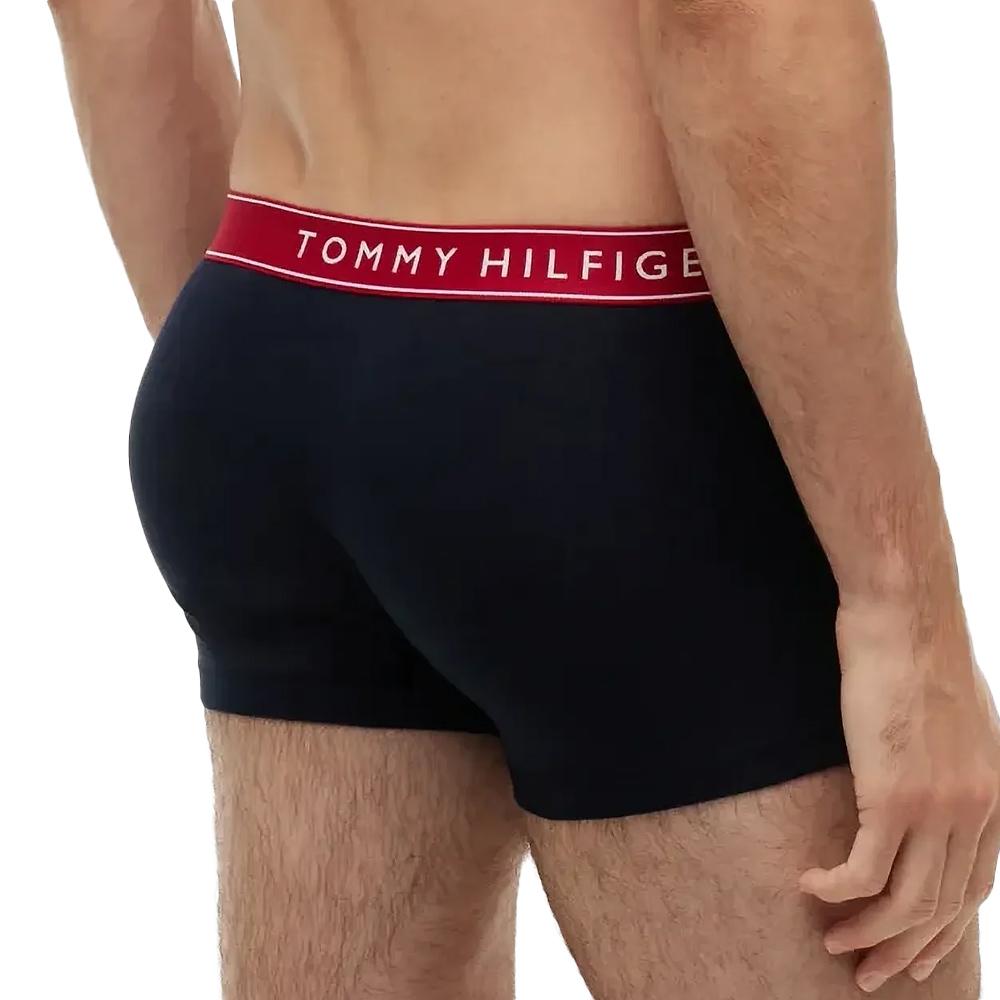 X3 Boxers Negro/Rojo para hombre Tommy Hilfiger Trunk ver 3