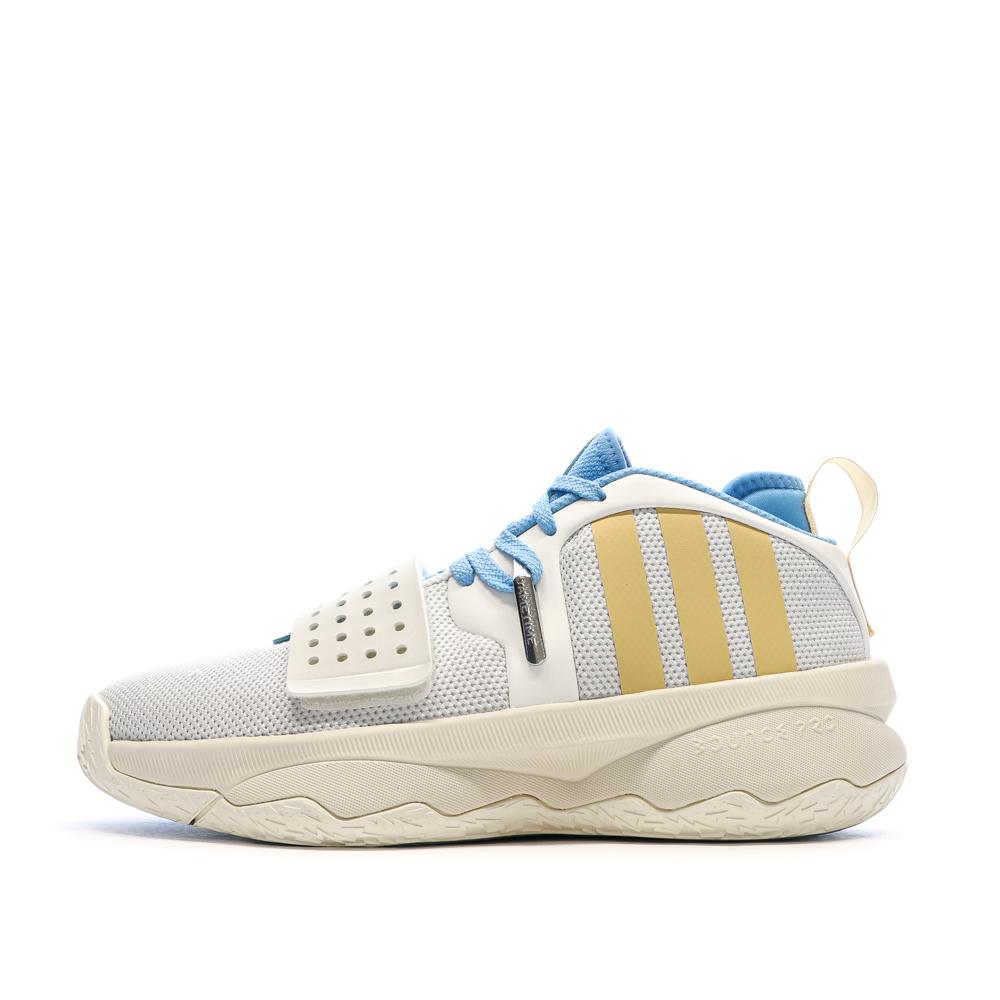 Adidas Dame 8 White/Yellow/Blue Men's Basketball Shoes affordable