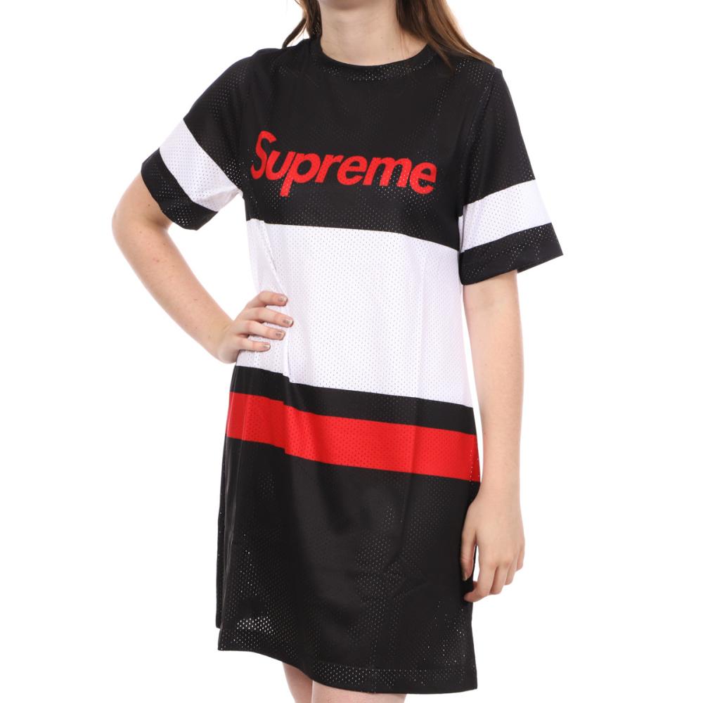 Schwarzes Trikotkleid Frau Supreme Grip Isee günstig