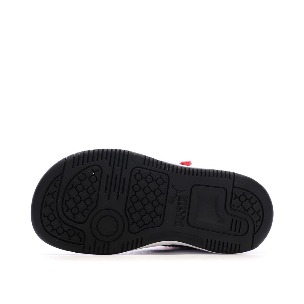 Rote/schwarze/weiße Sneaker für Jungen von Puma Ansicht 5