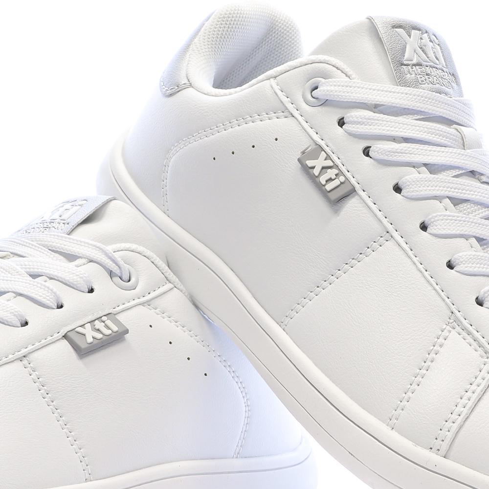 Women’s White/Silver Trainers Xti Plata Photo of the Espace des Marques %store% store - view of %key%
