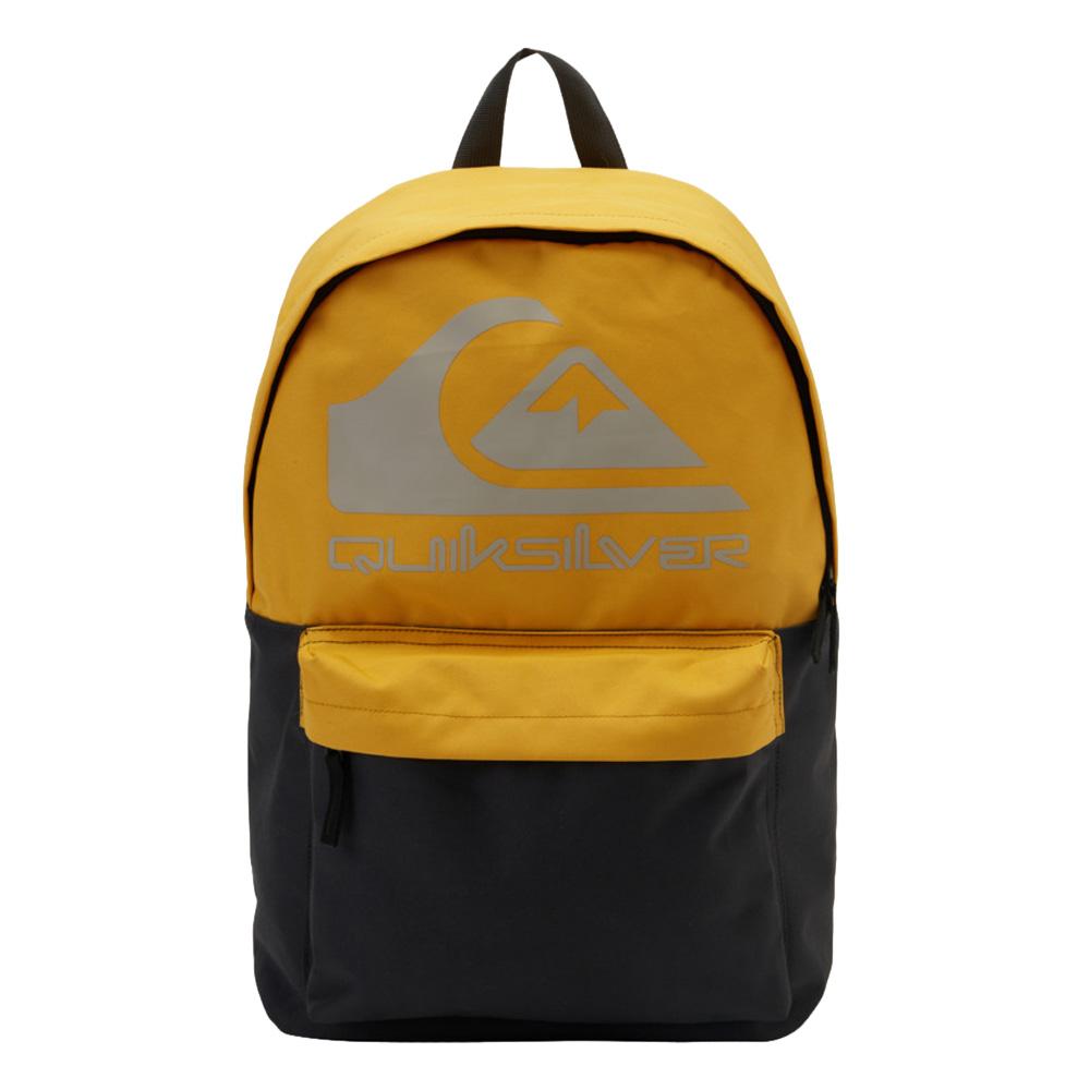 Mochila amarilla/negra para niño de Quiksilver con el logotipo «The Poster» barato