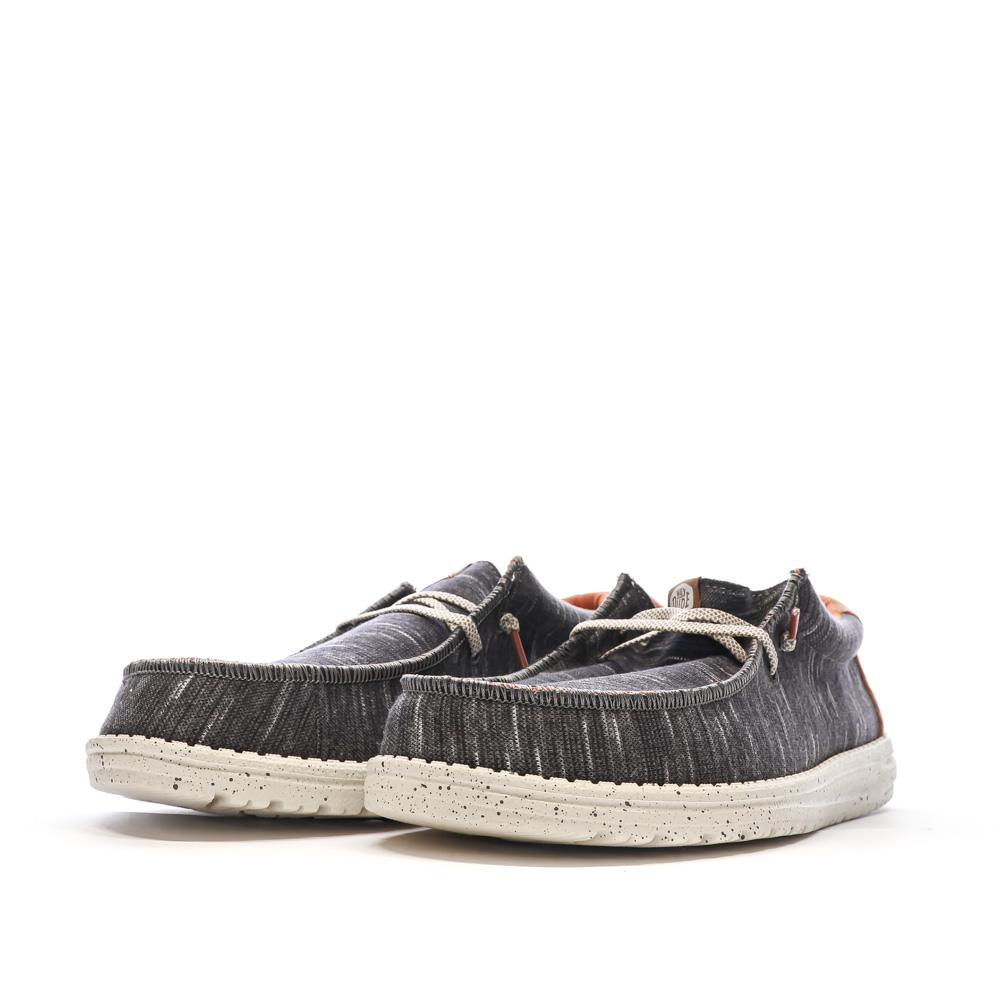 Schuhe Grau Meliert Herren Hey Dude Wally Jersey Ansicht 6
