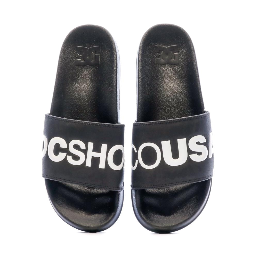 Claquettes Noires Homme DC Shoes Slide vue 3