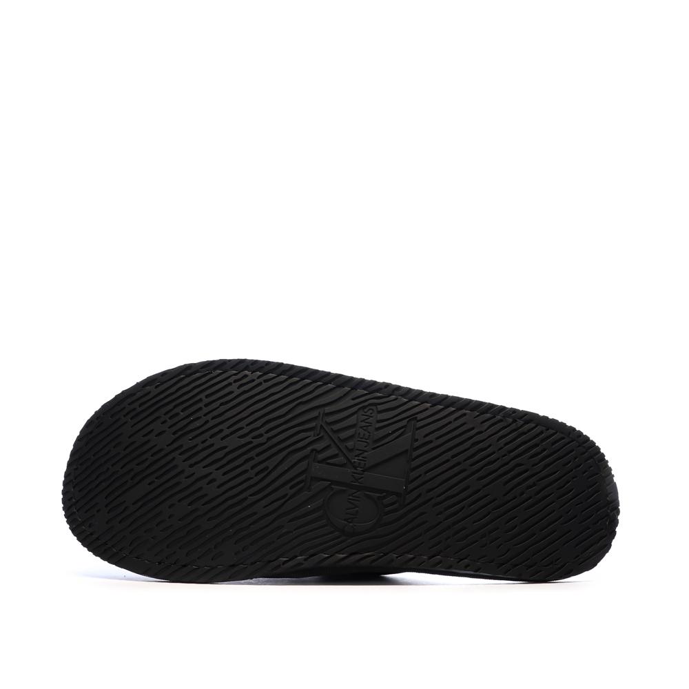 Women's Black Slippers Calvin Klein Jeans Slipper Satin Moire Photo of the Espace des Marques %store% store - view of %key%