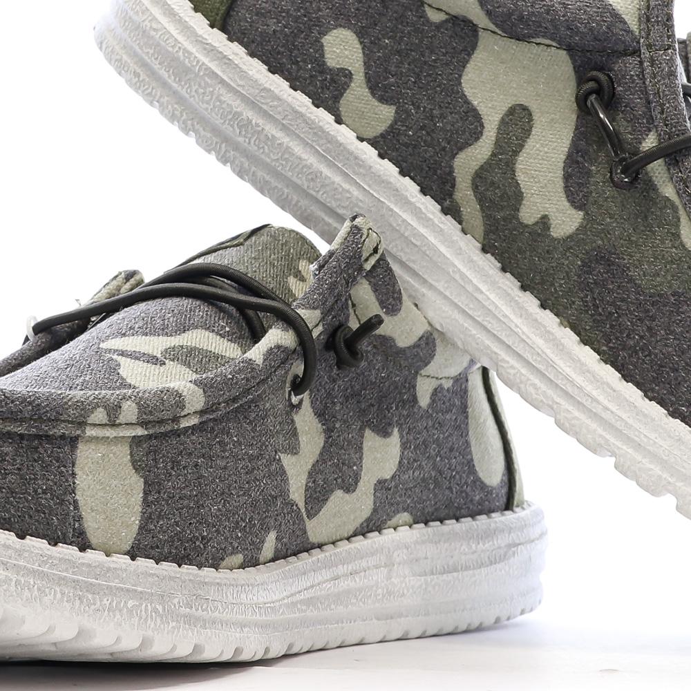 Hey Dude Camo Herren-Militärschuhe in Khaki Ansicht 7