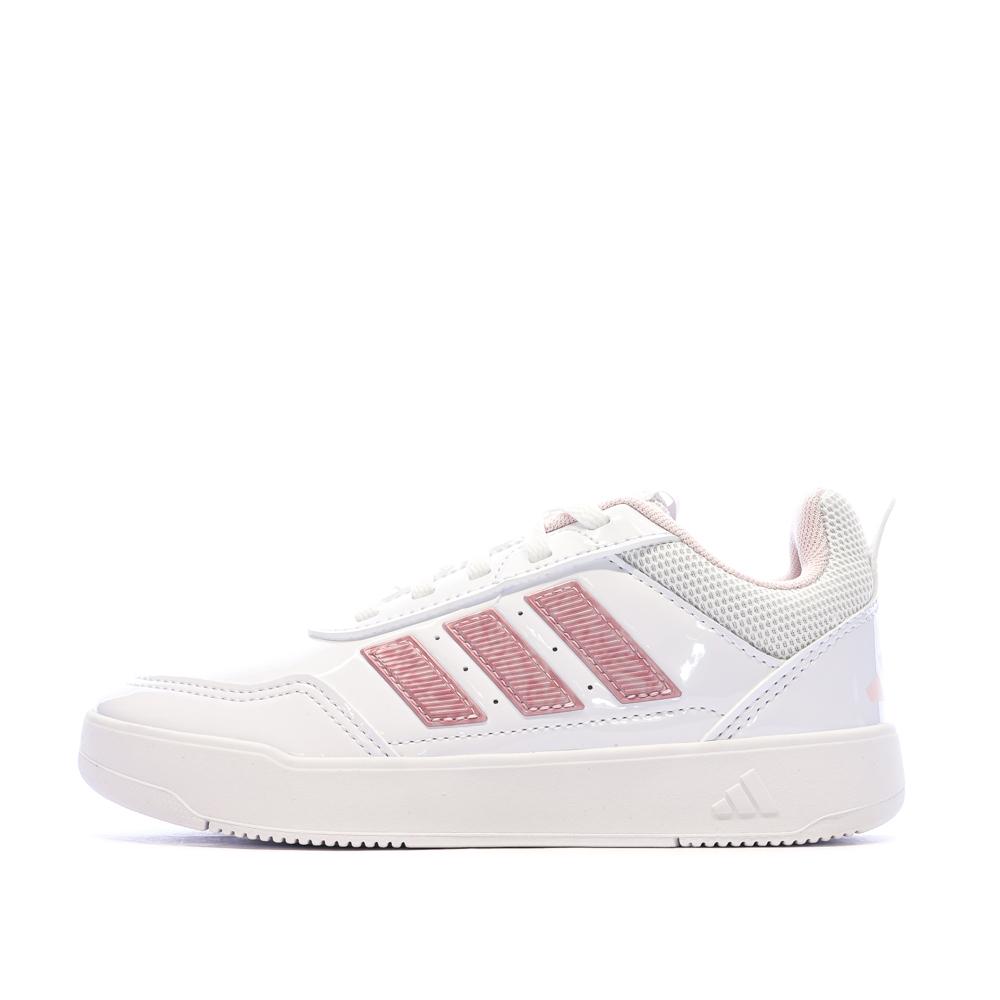 Zapatillas blancas/rosas para niño Adidas Tensaur barato
