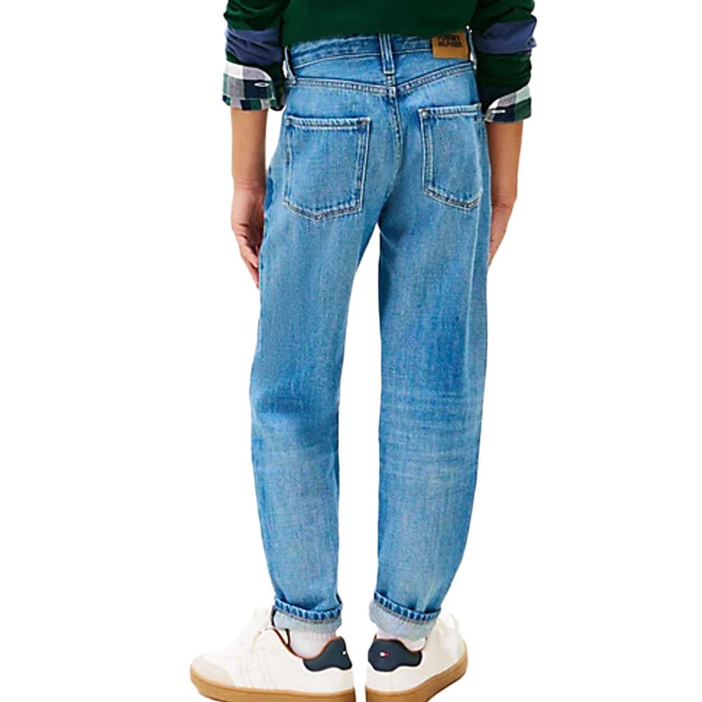 Jean Slim Bleu Garçon Tommy Hilfiger Archive vue 2