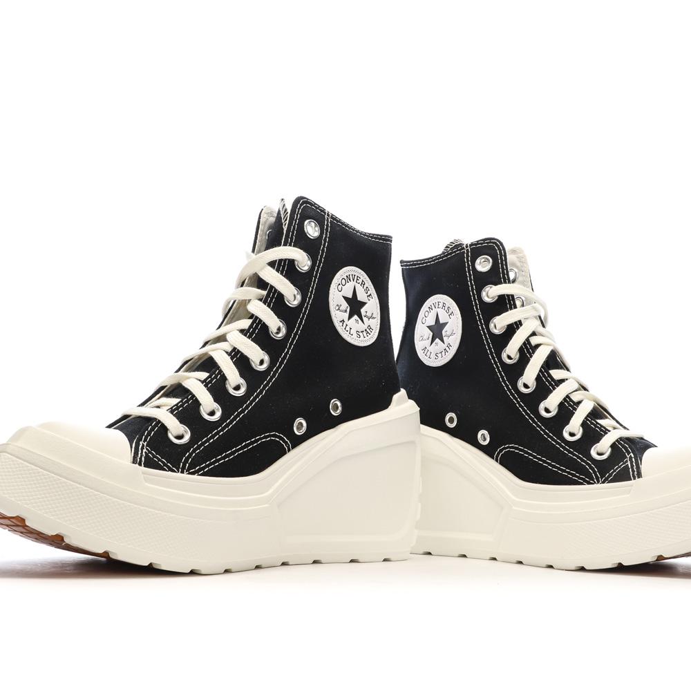 Schwarze Sneakers Frau Converse Chuck 70 De Luxe Wedge A06478C Ansicht 7