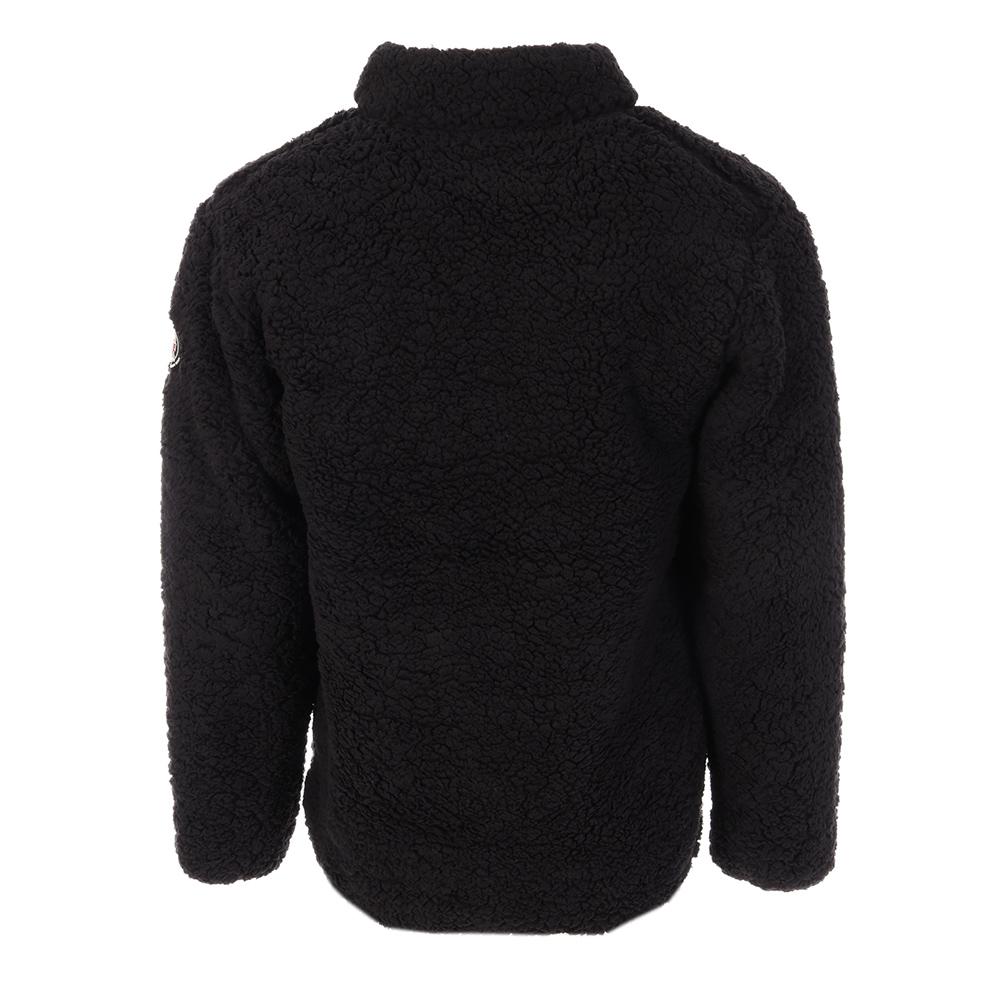 Chaqueta Sherpa Negra Hombre Paname Brothers Cremallera Completa ver 2