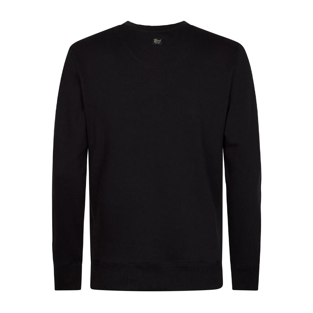 Sweat Noir/Taupe Homme Petrol Industries Neck vue 2